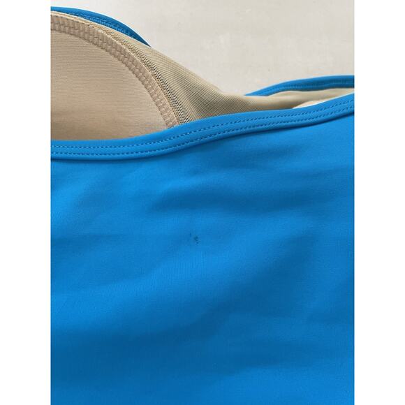 Swimsuits For All Swim Kim Gravel One Piece Fringe Swimwear Blue - Picture 7 of 9